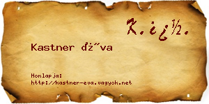 Kastner Éva névjegykártya